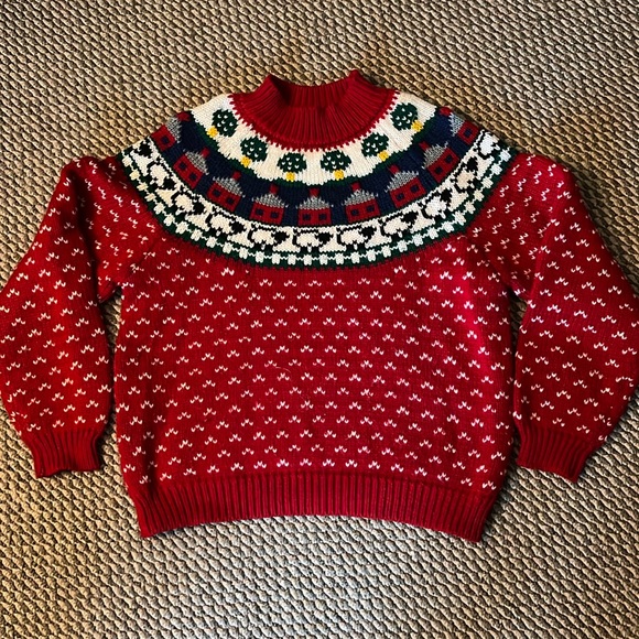 Women’s vintage farmhouse sweater!  Northern Isles. Size Large L - Picture 2 of 2